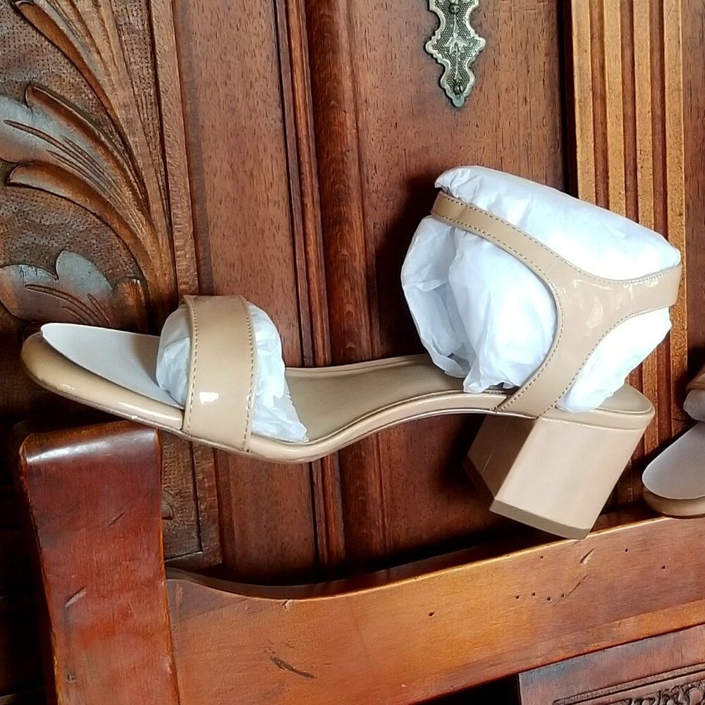 NWT Ann Taylor Leather Block Heel Sandals